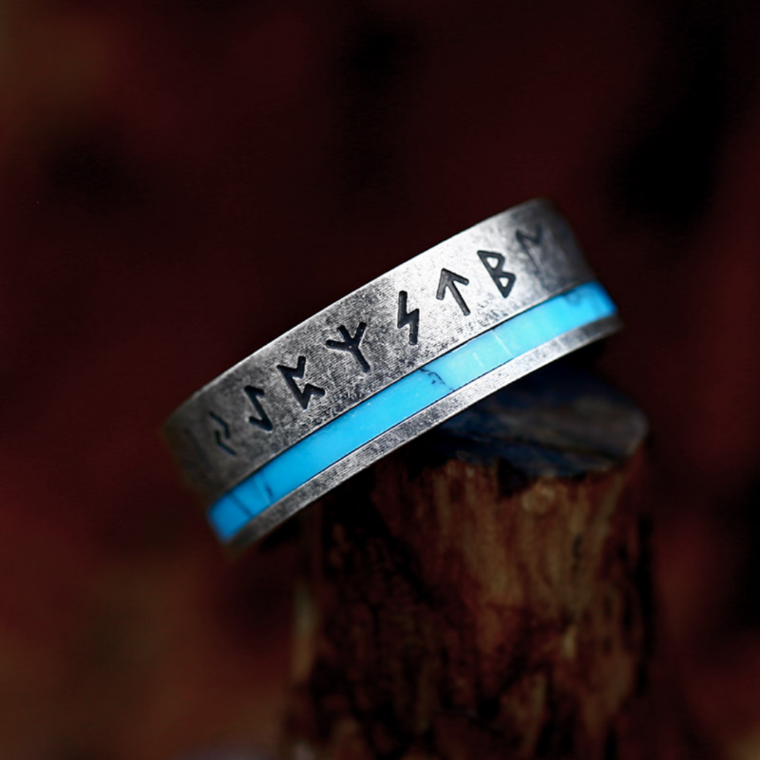 Runestone Legacy Ring by Rose & Oliver, alternate product view