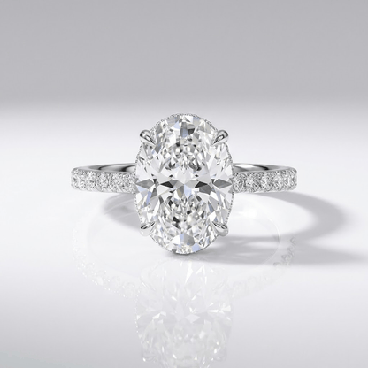 Oval Diamond Silver Elegant Ring by Rose & Oliver - product image 1