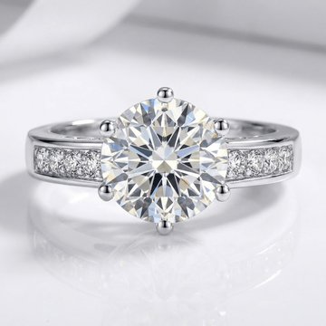 Silver Round Diamond Classic Ring by Rose & Oliver - product image 1