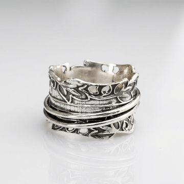 Silver Zirconia Layered Ring Set by Rose & Oliver, main product view