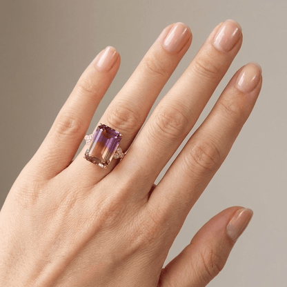 Rose Gold Ametrine Ring by Rose & Oliver - product image 2