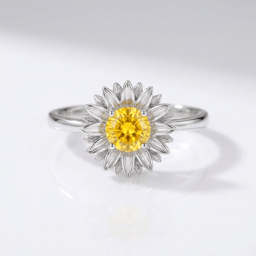 Sunflower Ring - (Adjustable) by Rose & Oliver, main product view