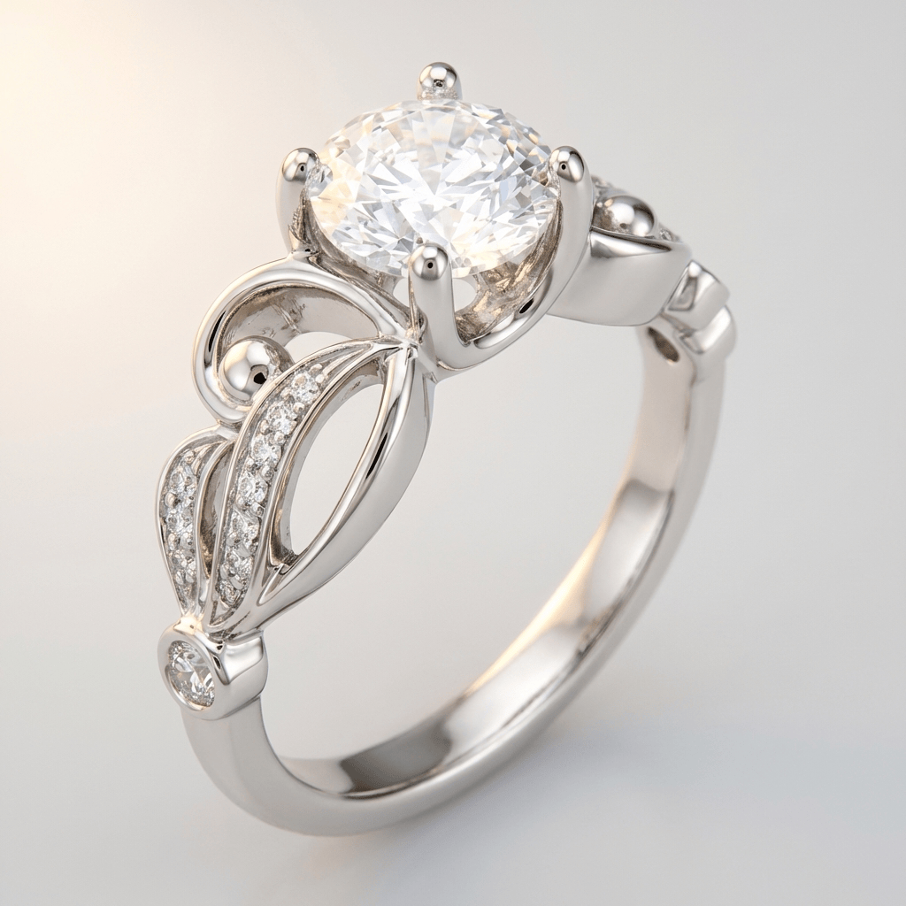 Anel de prata com zircônia em formato infinito, símbolo de amor duradouro, da marca Rose & Oliver.