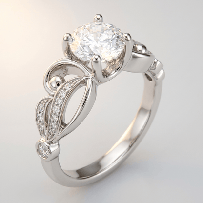 Anel de prata com zircônia em formato infinito, símbolo de amor duradouro, da marca Rose & Oliver.