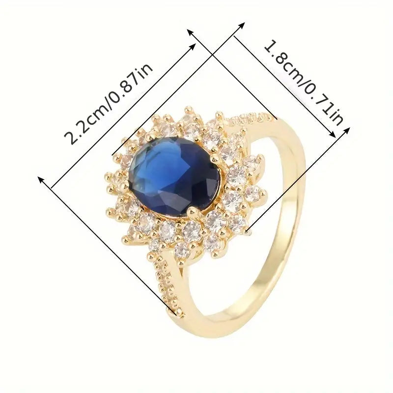 Vionne Saphirae Ring | Gold by Rose & Oliver, additional product detail