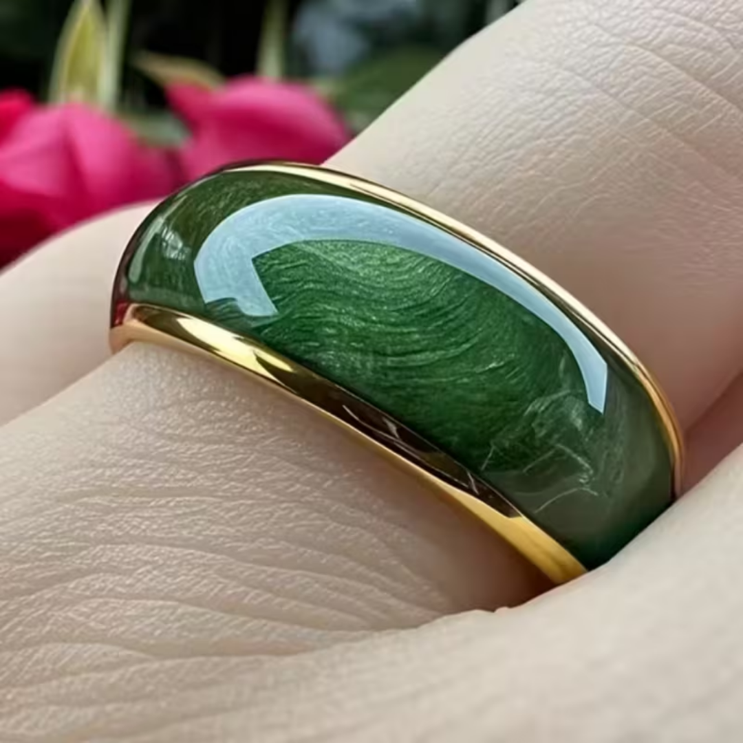 Emerald Crown Ring by Rose & Oliver, alternate product view