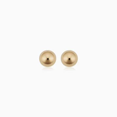 Brincos de ouro Ball™ da Rose & Oliver com acabamento de bolinhas pequenas, estilo delicado e elegante para orelhas.