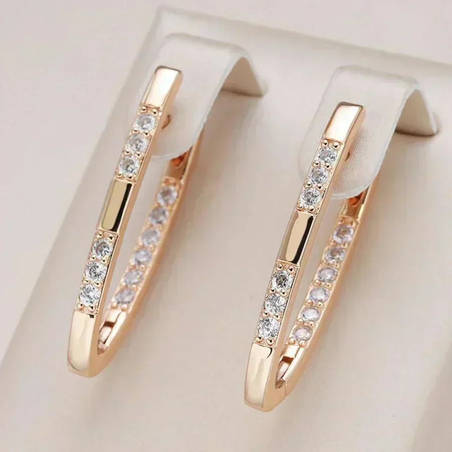 Exquisite Zirconia Earrings by Rose & Oliver, alternate product view