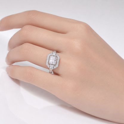 Diamond Square Vintage Ring by Rose & Oliver, alternate product view