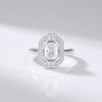 Diamond Square Vintage Ring by Rose & Oliver, main product view