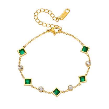 Pulseira Amelisse Glenwyn da Rose & Oliver em ouro, com detalhes elegantes e acabamento brilhante.