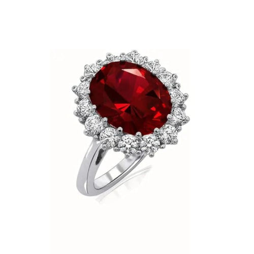 Scarlet Crown Ruby Ring by Rose & Oliver, main product view
