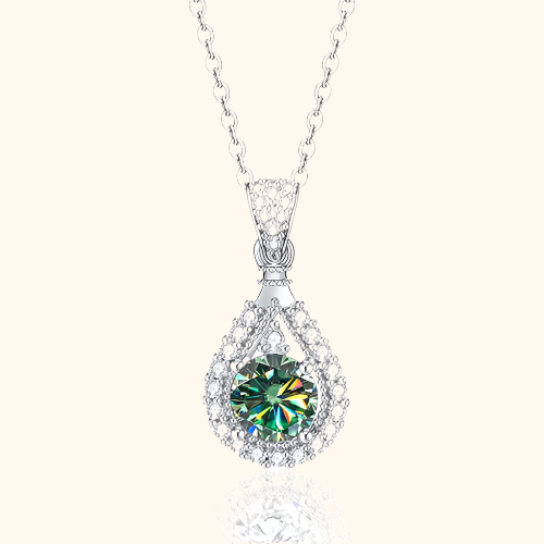Alindra Voselle Necklace | White Gold by Rose & Oliver, main product view