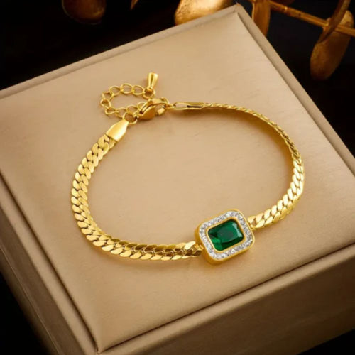 Pulseira Orielle Verdaska da Rose & Oliver com detalhes delicados e acabamento elegante, vista frontal em imagem clara.