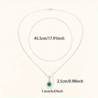 Alindra Voselle Necklace | White Gold by Rose & Oliver, additional angle