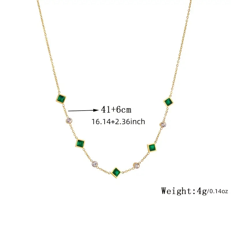 Amelisse Glenwyn Necklace | Gold by Rose & Oliver, additional angle