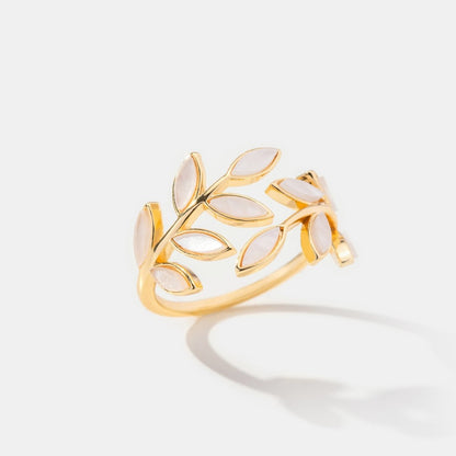 Gold Leaf Motif Ring by Rose & Oliver - product image 4