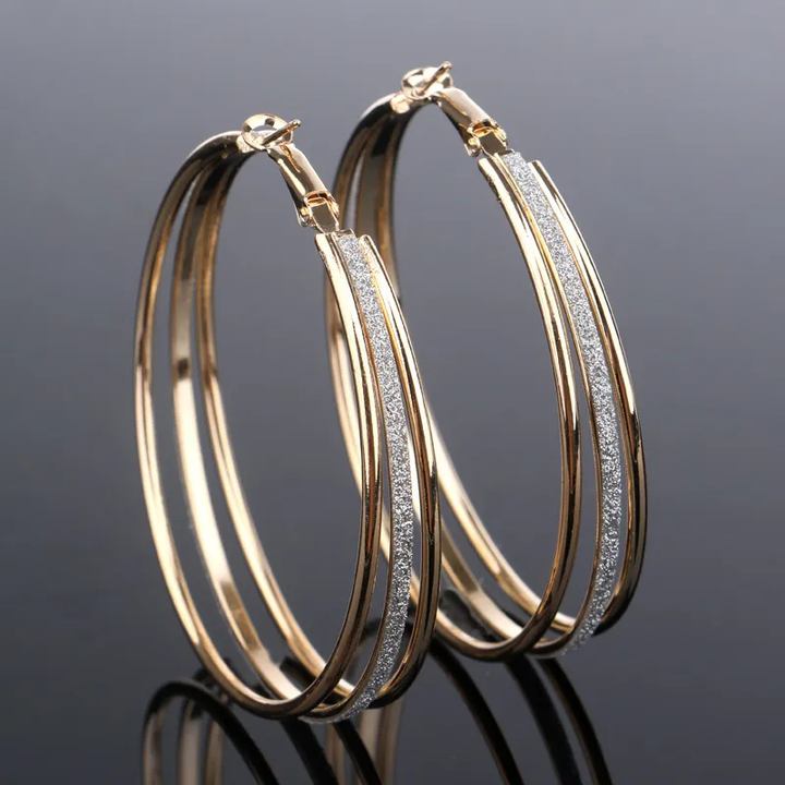 Aurielle™ | Vintage Gold-Plated Sparkling Earrings by Rose & Oliver - product image 1