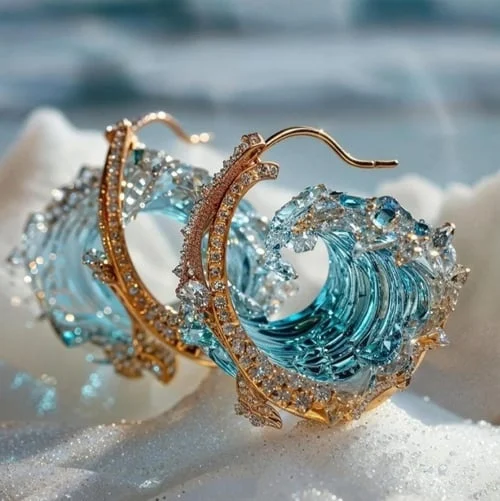 Ocean's Oath Earrings by Rose & Oliver - product image 1