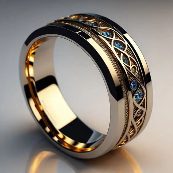 Golden Infinity Ring Vintage by Rose & Oliver, main product view